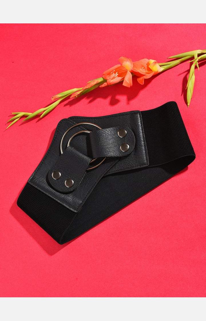 Haute Sauce By Campus Sutra Black Solid Single Clothing Accessory