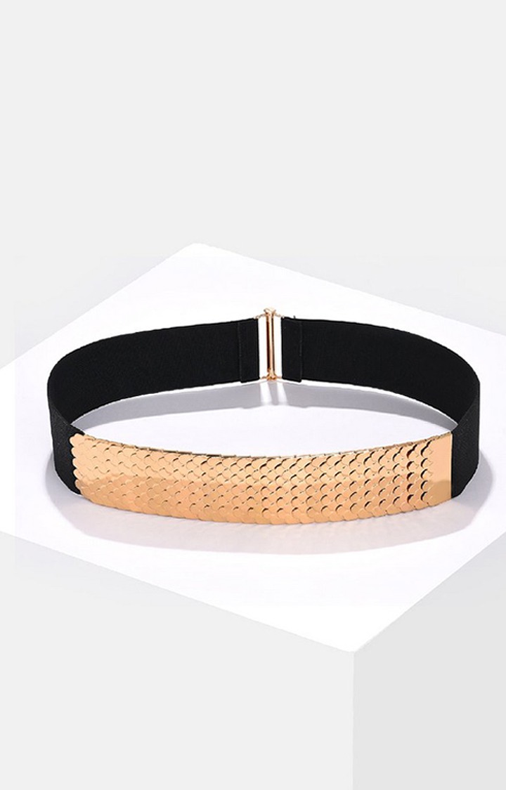 Haute Sauce By Campus Sutra Gold Embellished Single Clothing Accessory