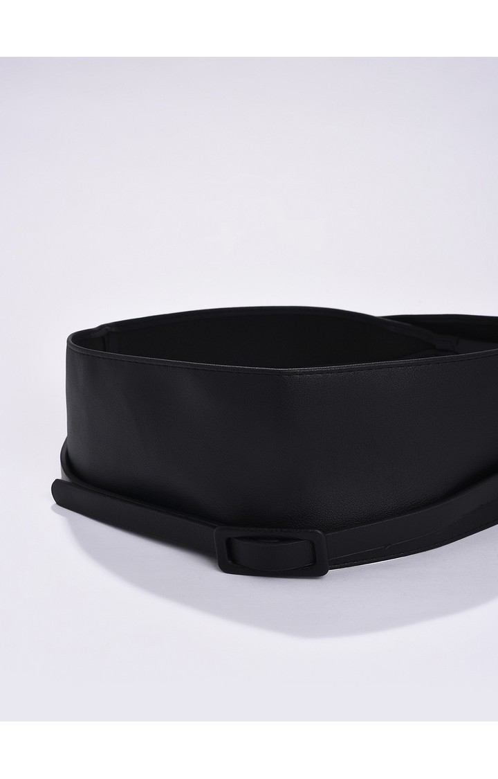 Haute Sauce By Campus Sutra Black Solid Single Clothing Accessory