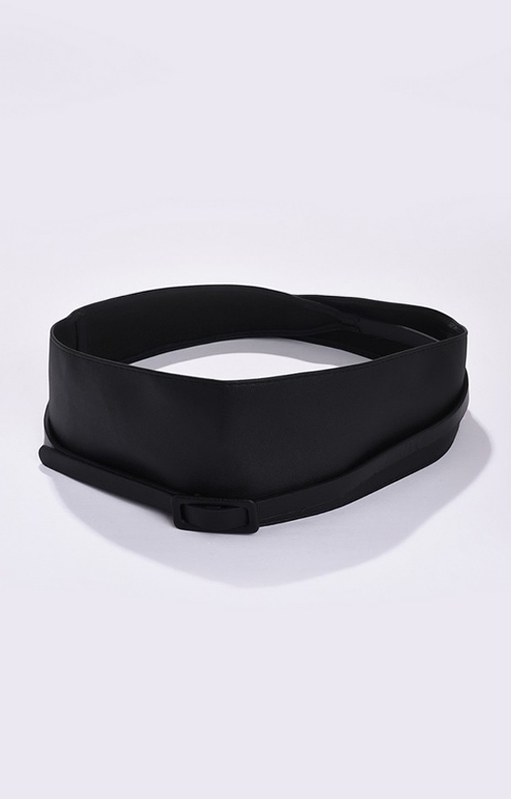 Haute Sauce By Campus Sutra Black Solid Single Clothing Accessory