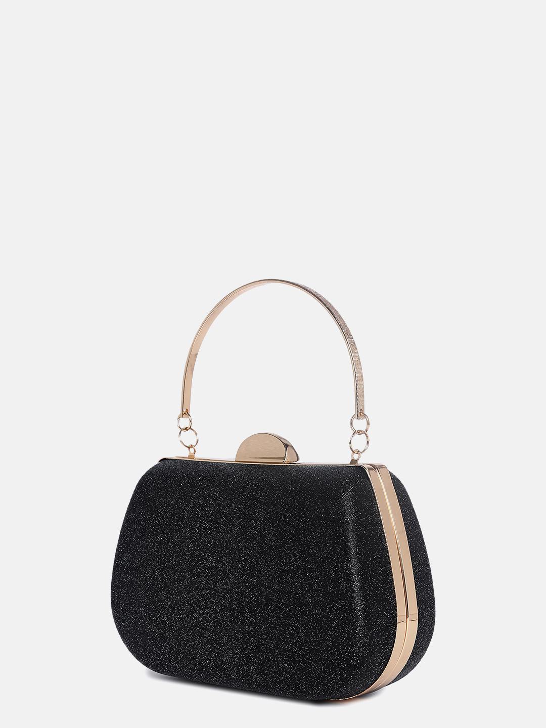 Haute Sauce By Campus Sutra Black Pu Clutch Bags