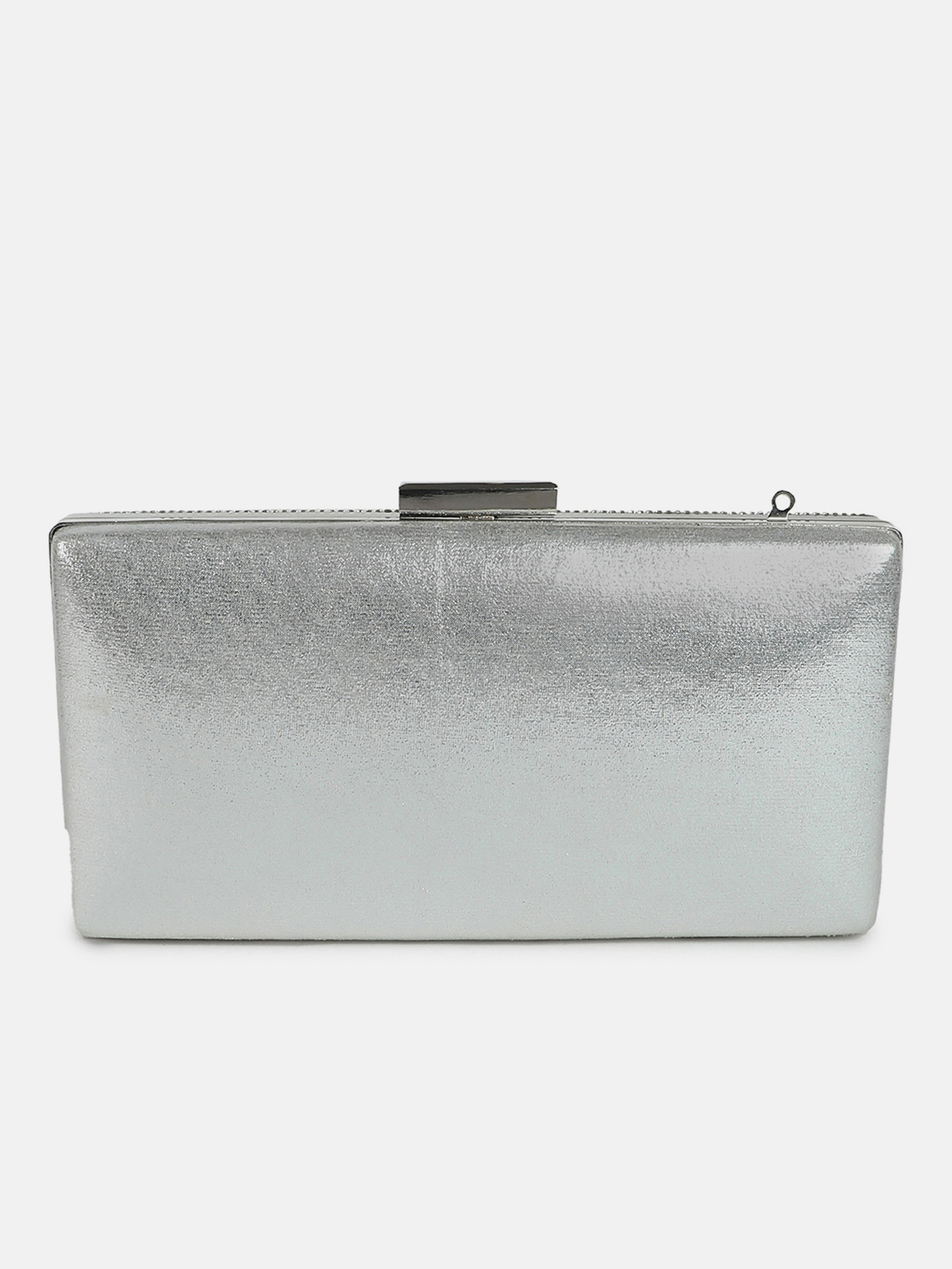 Haute Sauce By Campus Sutra Silver Pu Clutch Bags