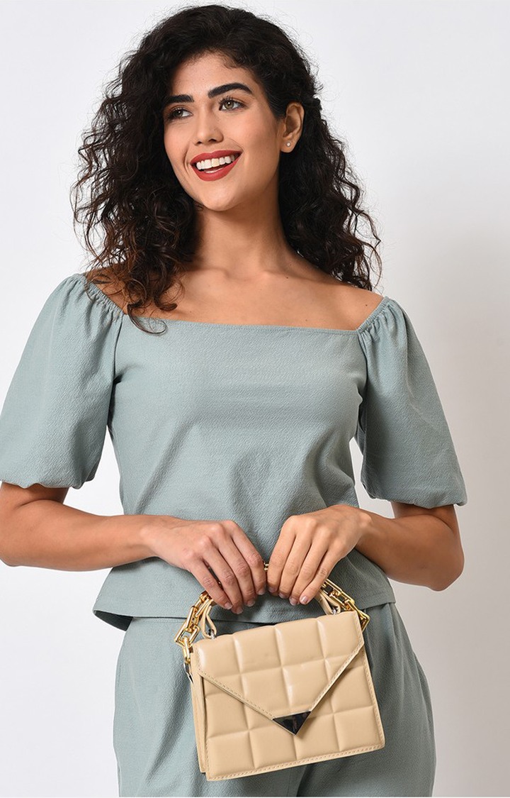 Women's Beige Handbag