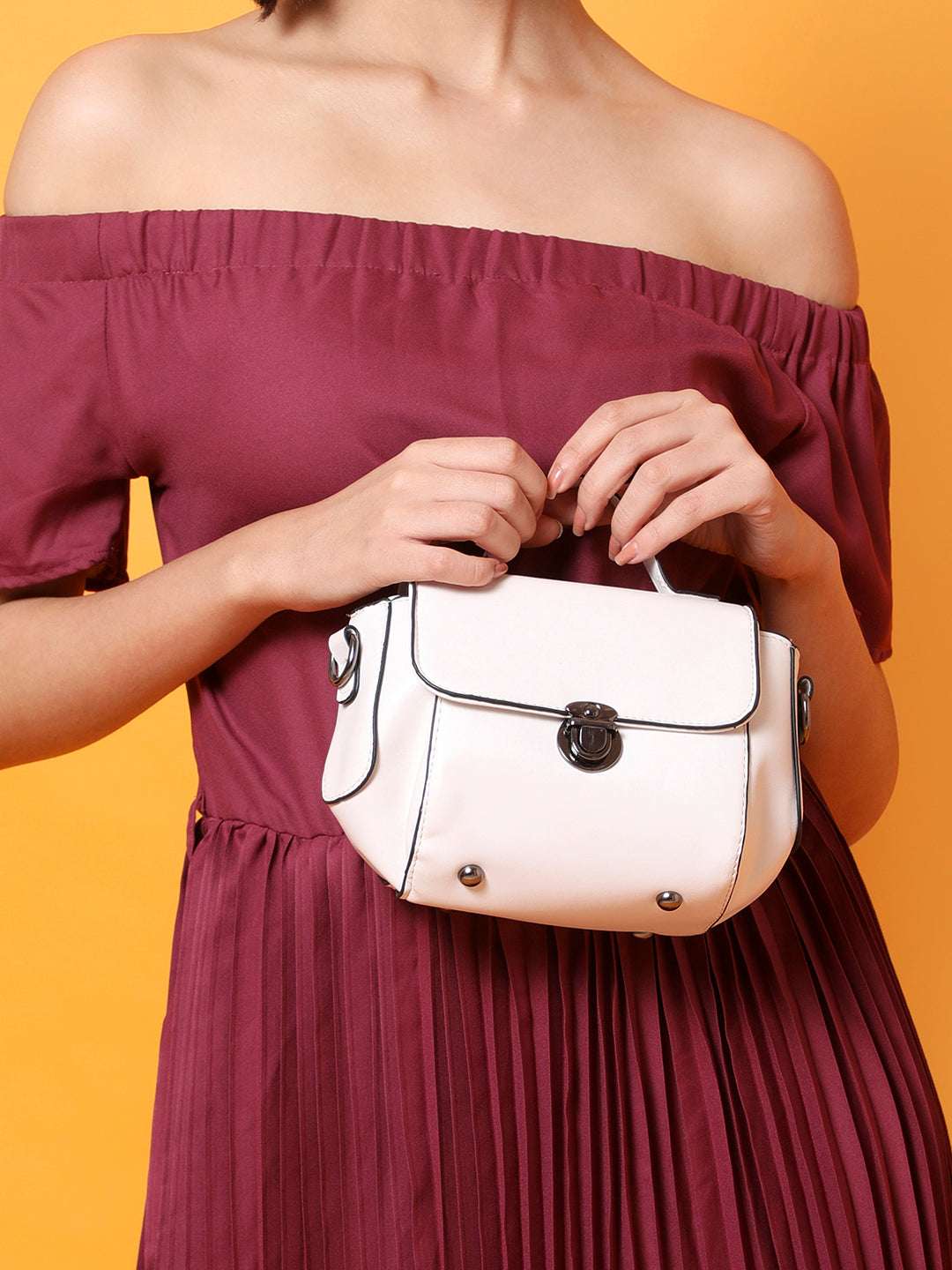 Women's White Handbag