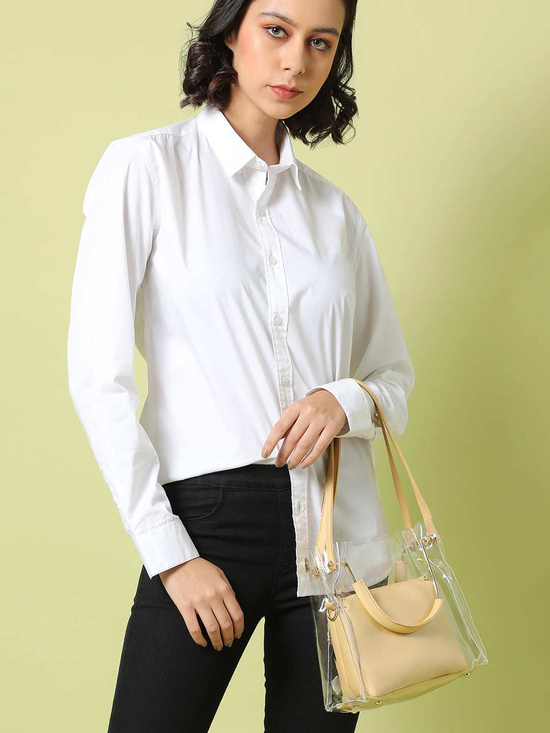 Women's Yellow Handbag