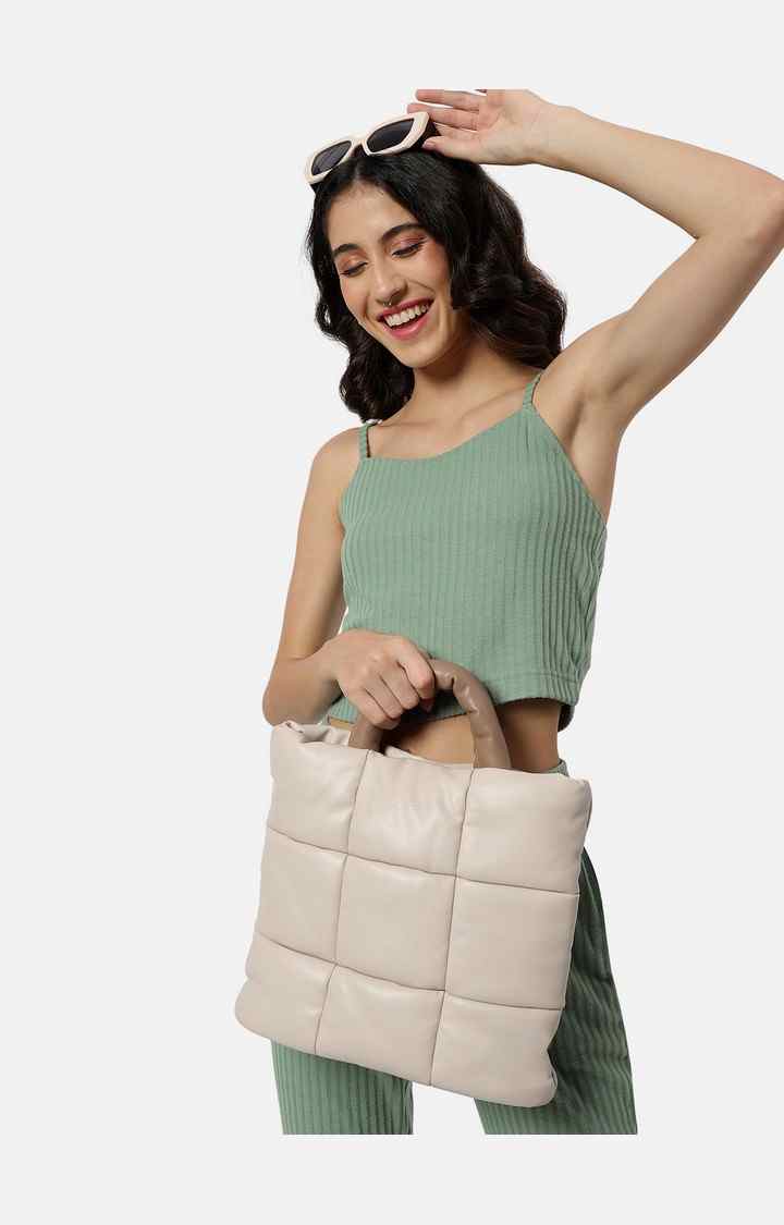 Women's Beige Handbag