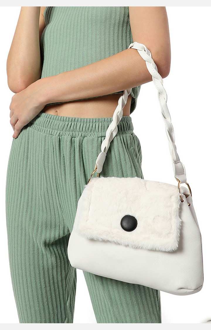 Women's White Handbag