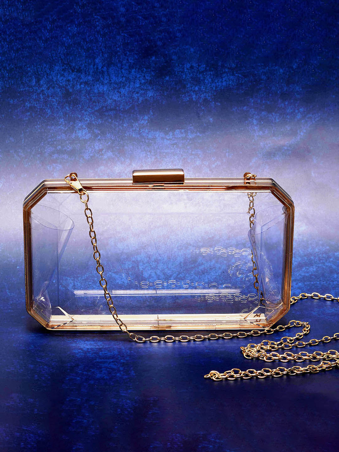 Haute Sauce By Campus Sutra Transparent Pu Clutch Bags