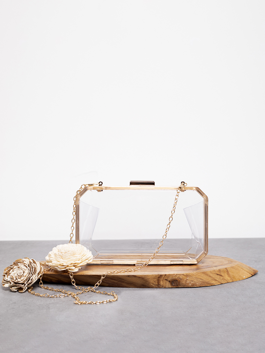 Haute Sauce By Campus Sutra Transparent Pu Clutch Bags