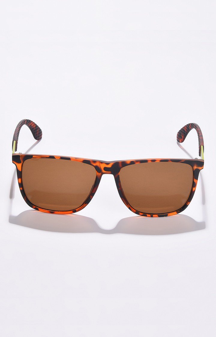 Haute Sauce By Campus Sutra Women Brown Lens & Brown Wayfarer Sunglasses With Polarised Lens