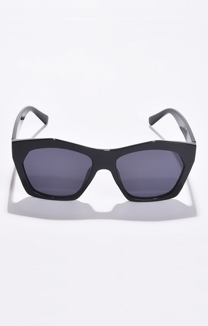 Haute Sauce By Campus Sutra Women Black Lens & Black Butterfly Sunglasses With Uv Protected Lens