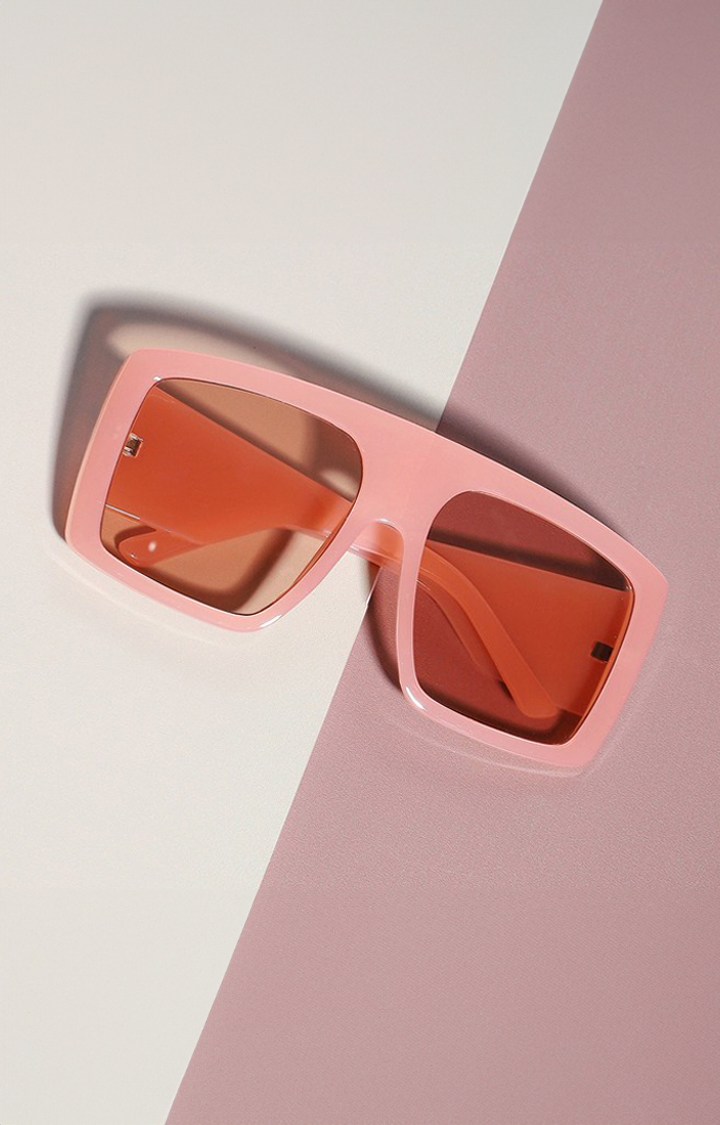 Haute Sauce By Campus Sutra Women Orange Lens & Orange Oversized Sunglass Ss22_Hssg1044