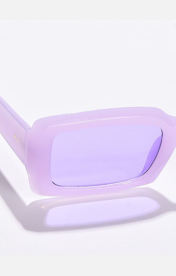 Haute Sauce By Campus Sutra Women Purple Lens & Purple Sports Sunglasses