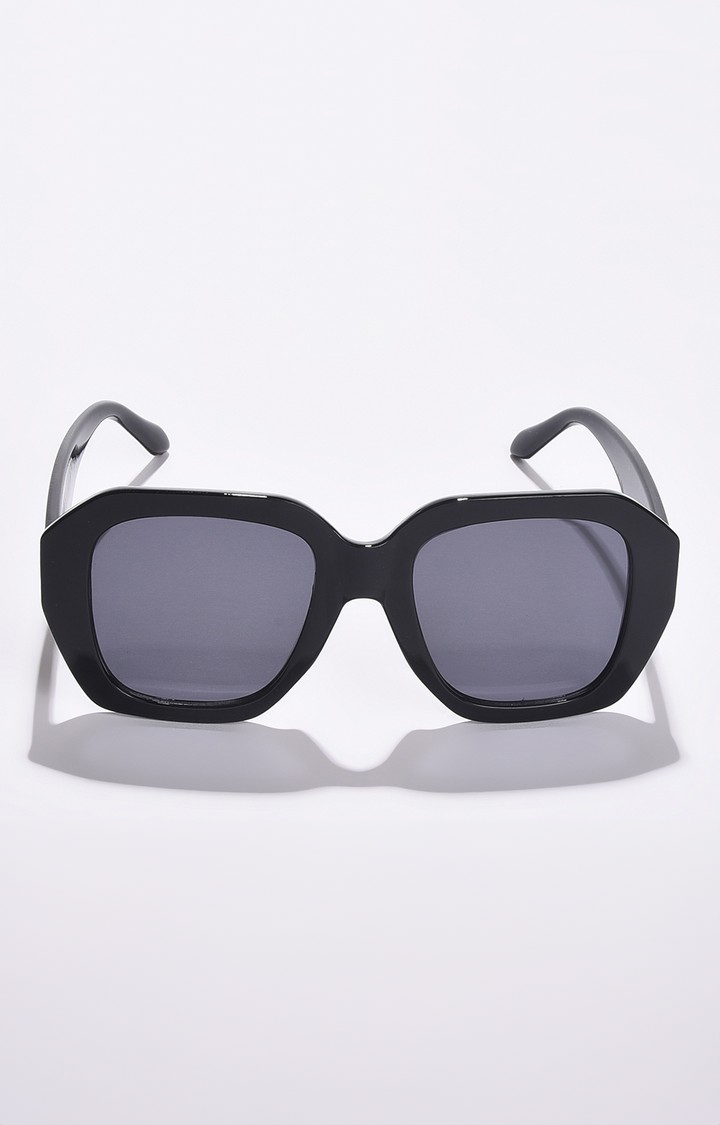 Haute Sauce By Campus Sutra Women Black Lens & Black Oversized Sunglass Ss22_Hssg1050