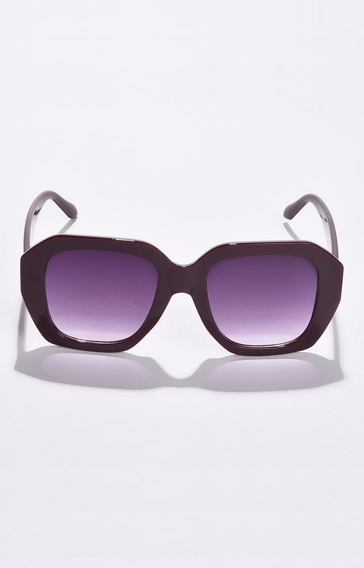 Haute Sauce By Campus Sutra Women Purple Lens & Black Wayfarer Sunglass Ss22_Hssg1052