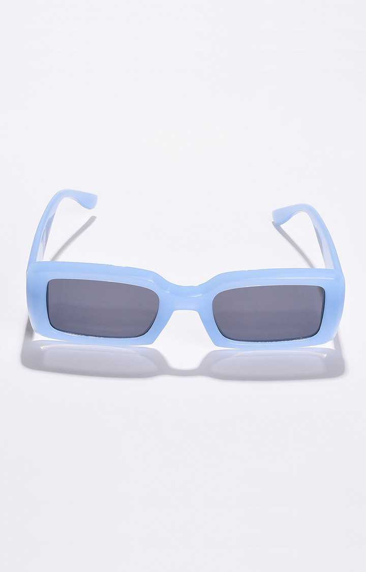 Haute Sauce By Campus Sutra Women Black Lens Blue Wayfarer Sunglass With Uv Protected Lens