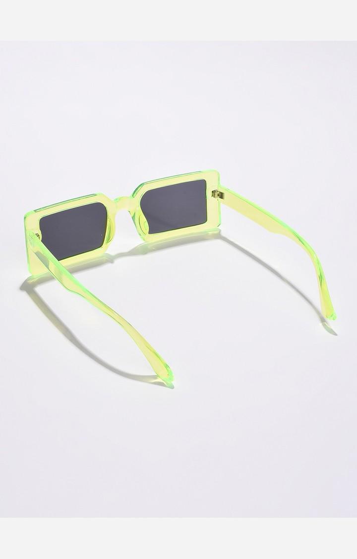 Haute Sauce By Campus Sutra Women Black Lens & Green Sports Sunglasses With Polarised And Uv Protected Lens