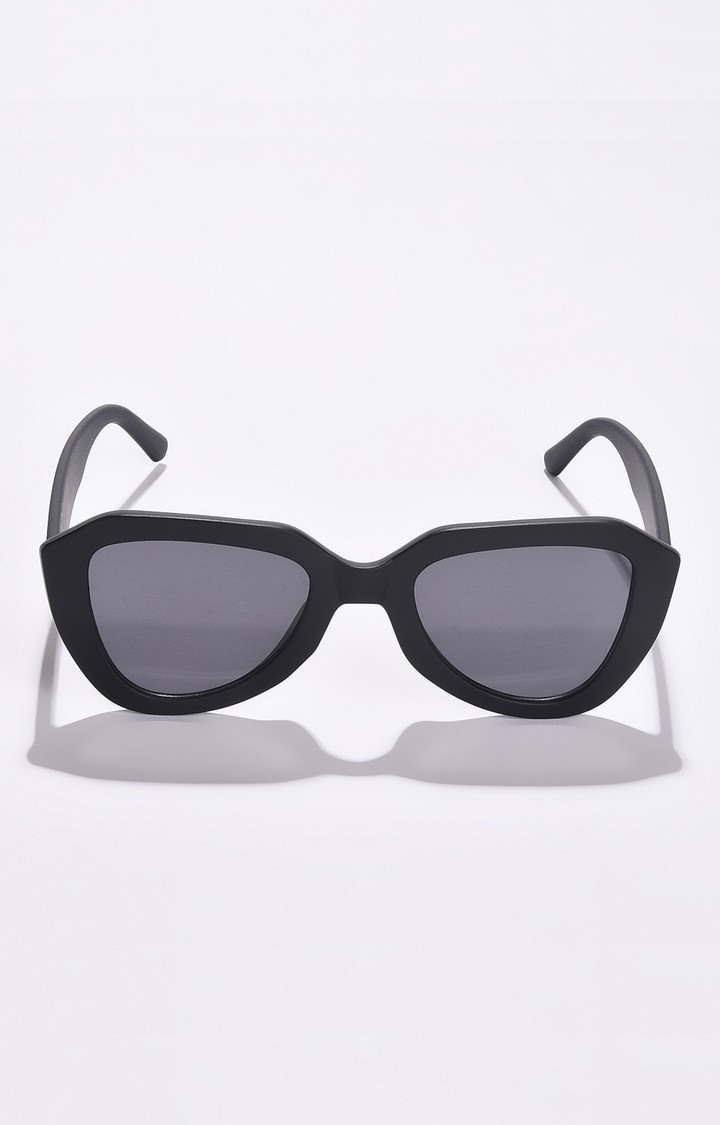 Haute Sauce By Campus Sutra Women Grey Lens & Black Butterfly Sunglasses With Uv Protected Lens
