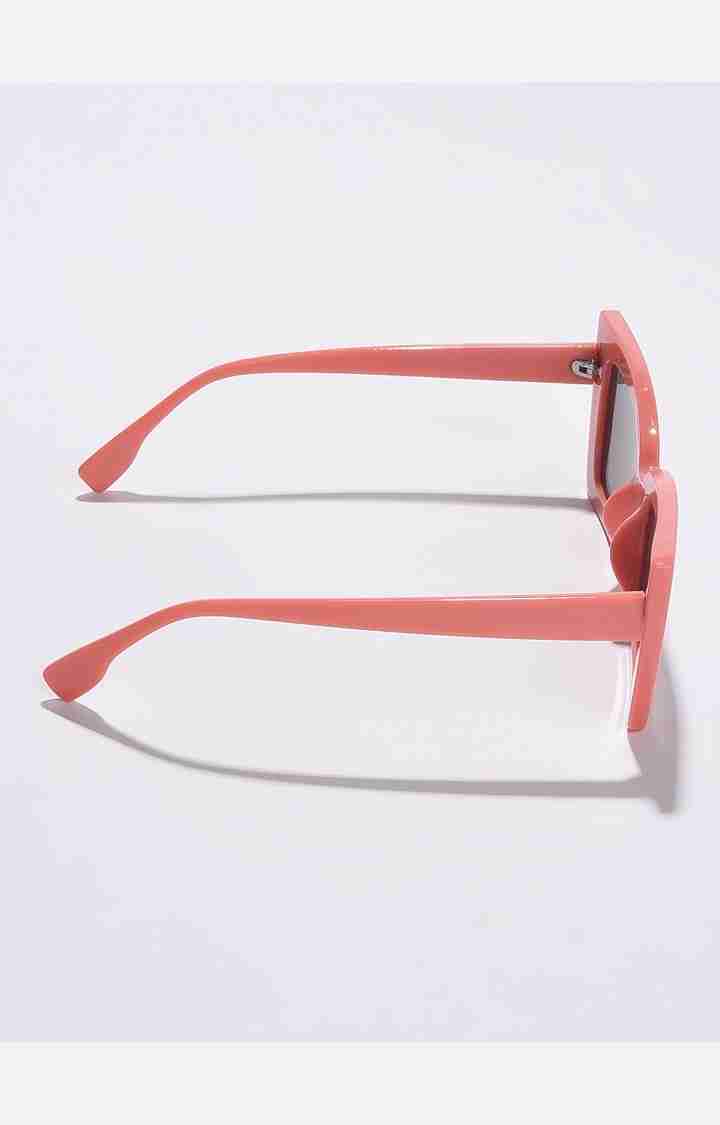 Haute Sauce By Campus Sutra Women Black Lens & Pink Butterfly Sunglasses With Polarised Lens