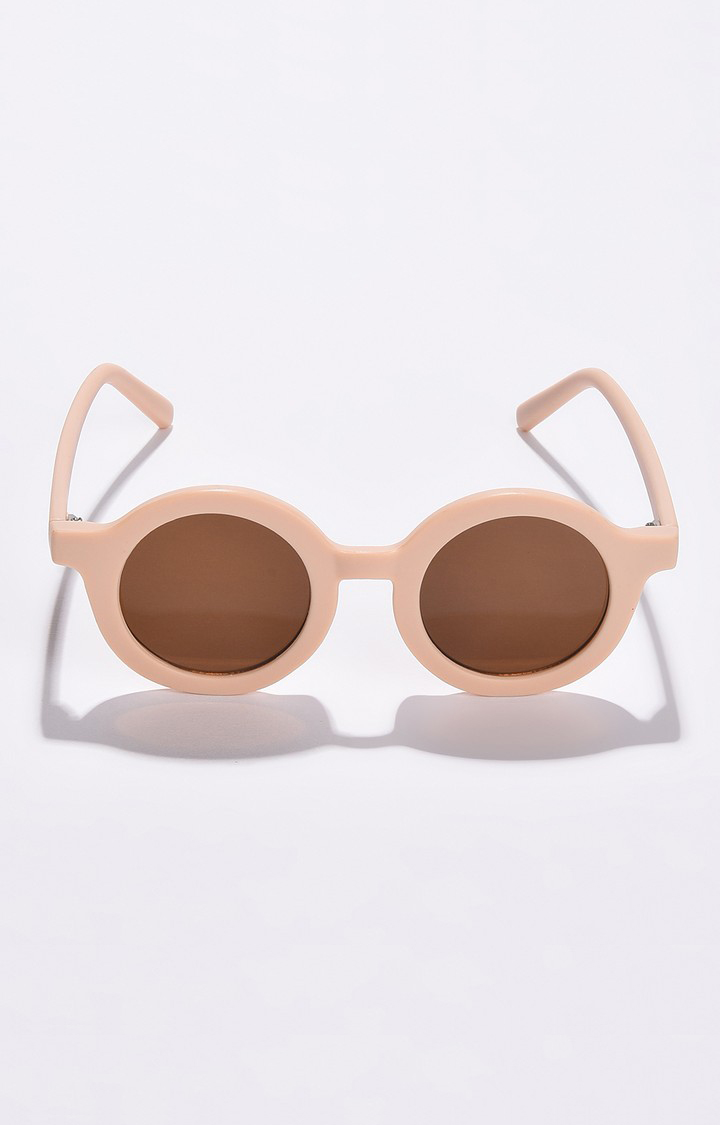 Haute Sauce By Campus Sutra Women Brown Lens & Peach Round Sunglasses Ss22_Hssg1075
