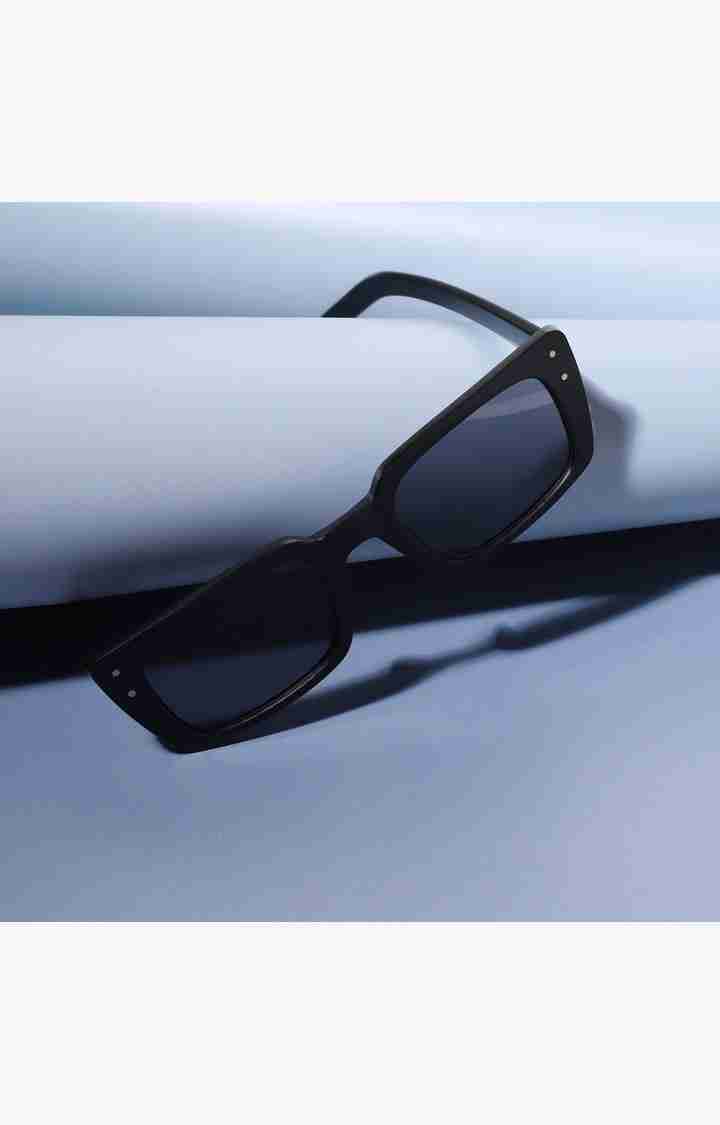 Haute Sauce By Campus Sutra Women Black Lens & Black Square Sunglasses Ss22_Hssg1081