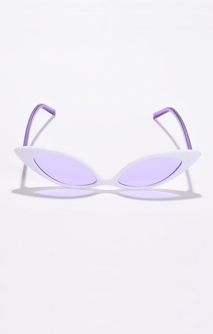 Haute Sauce By Campus Sutra Women Purple Lens & Purple Cateye Sunglasses