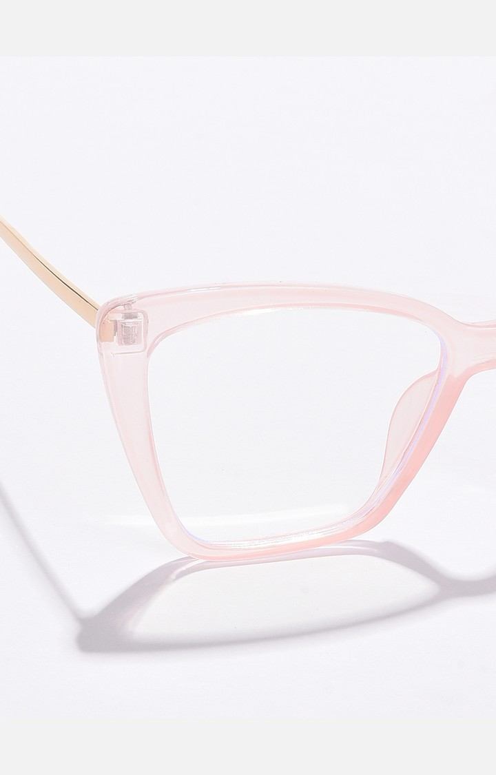 Haute Sauce By Campus Sutra Women Clear Lens & White Butterfly Sunglasses