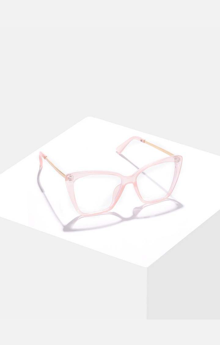 Haute Sauce By Campus Sutra Women Clear Lens & White Butterfly Sunglasses