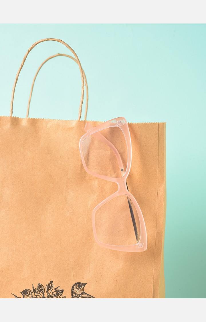 Haute Sauce By Campus Sutra Women Clear Lens & White Butterfly Sunglasses