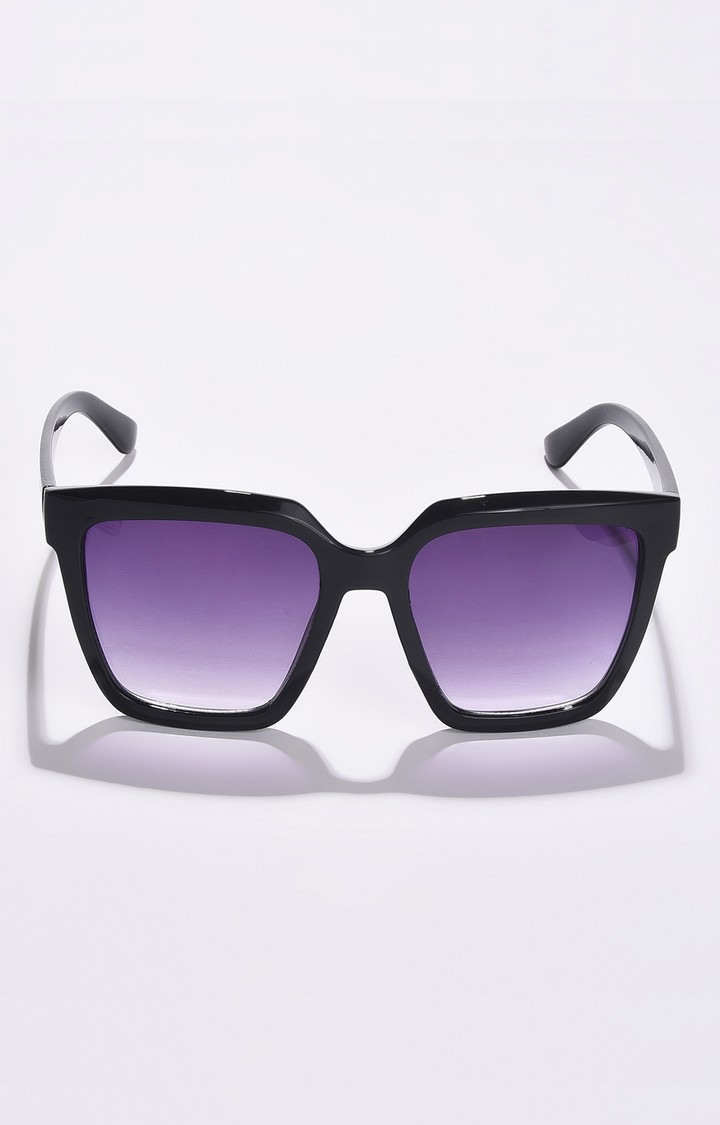 Haute Sauce By Campus Sutra Women Purple Lens & Black Butterfly Sunglasses With Uv Protected Lens