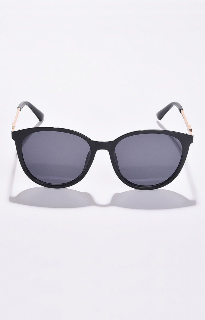 Haute Sauce By Campus Sutra Women Black Lens & Gold-Toned Butterfly Sunglasses With Uv Protected Lens