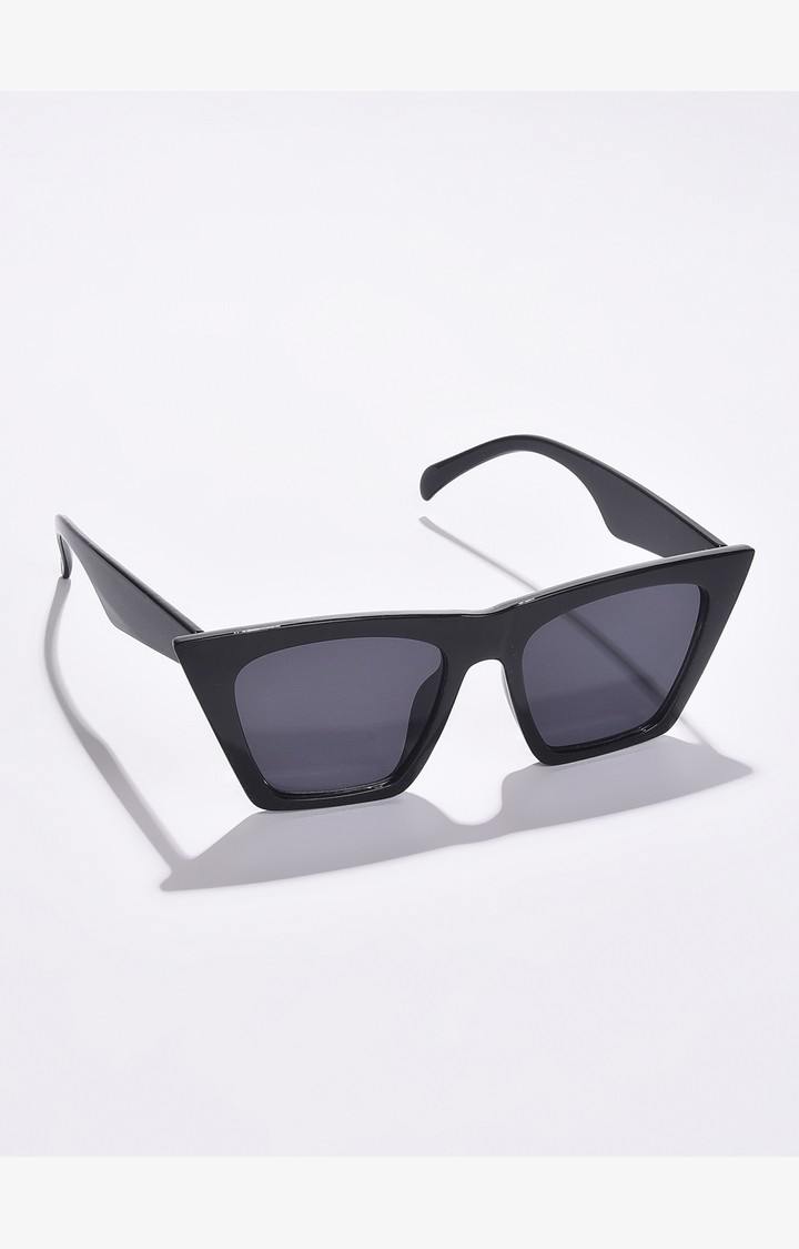 Haute Sauce By Campus Sutra Women Black Lens & Black Butterfly Sunglasses With Uv Protected Lens