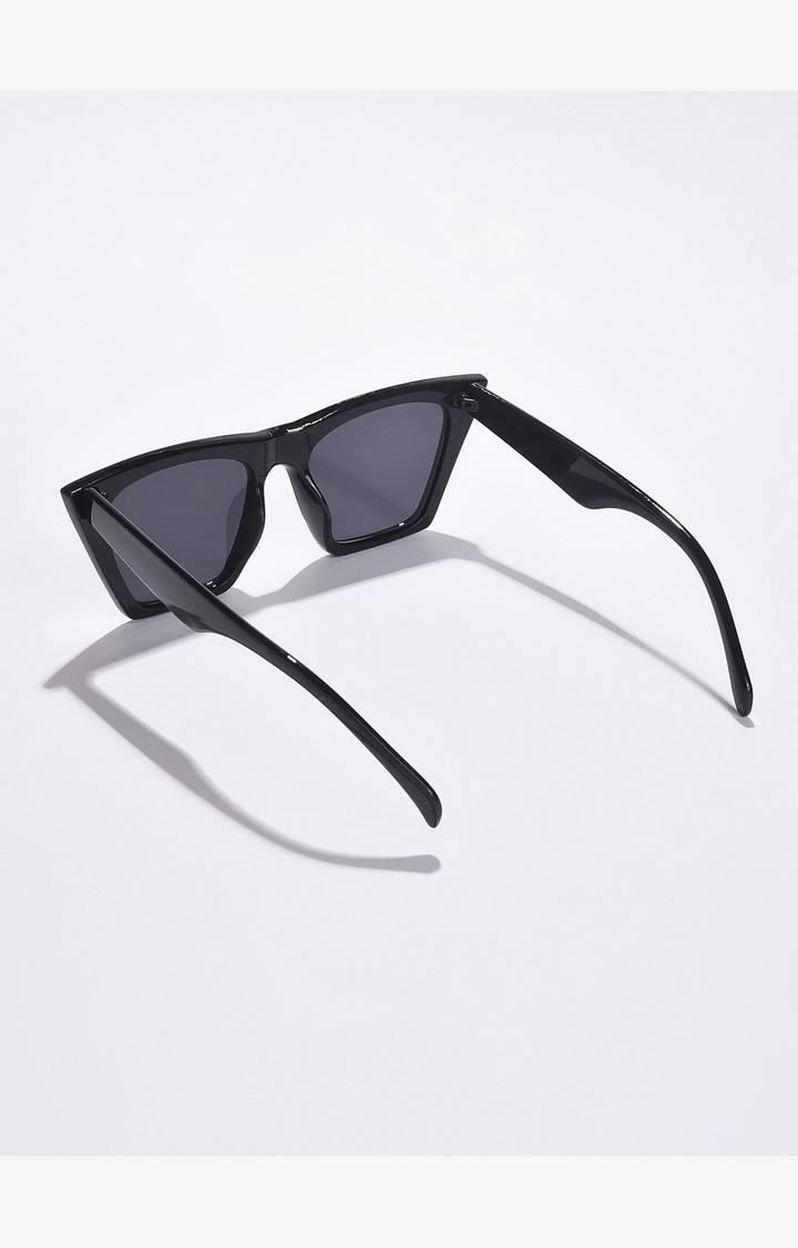 Haute Sauce By Campus Sutra Women Black Lens & Black Butterfly Sunglasses With Uv Protected Lens