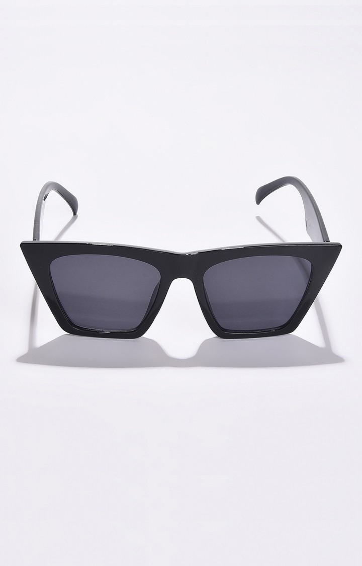 Haute Sauce By Campus Sutra Women Black Lens & Black Butterfly Sunglasses With Uv Protected Lens