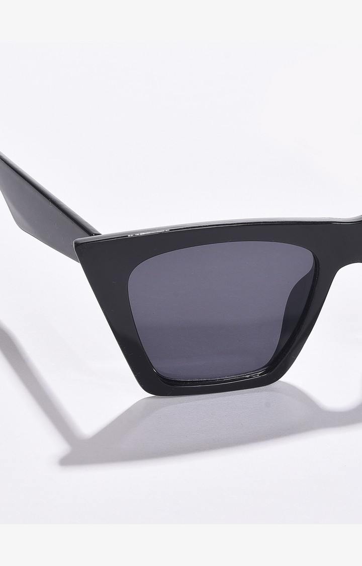 Haute Sauce By Campus Sutra Women Black Lens & Black Butterfly Sunglasses With Uv Protected Lens