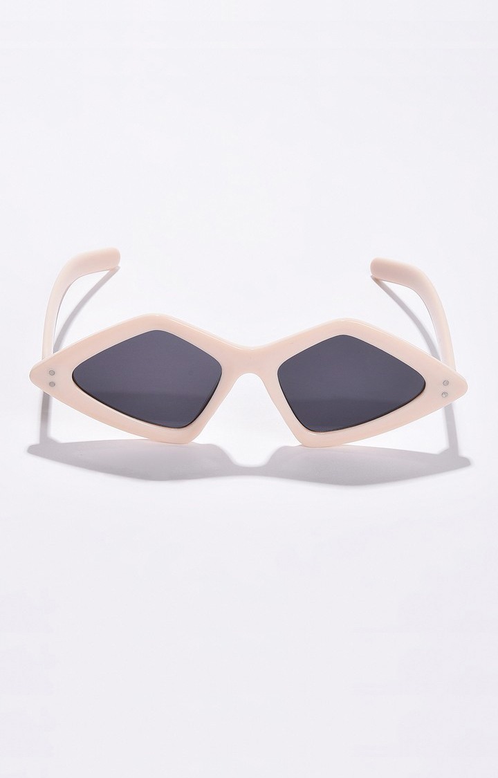 Haute Sauce By Campus Sutra Women Black Lens & Brown Other Sunglasses With Polarised Lens