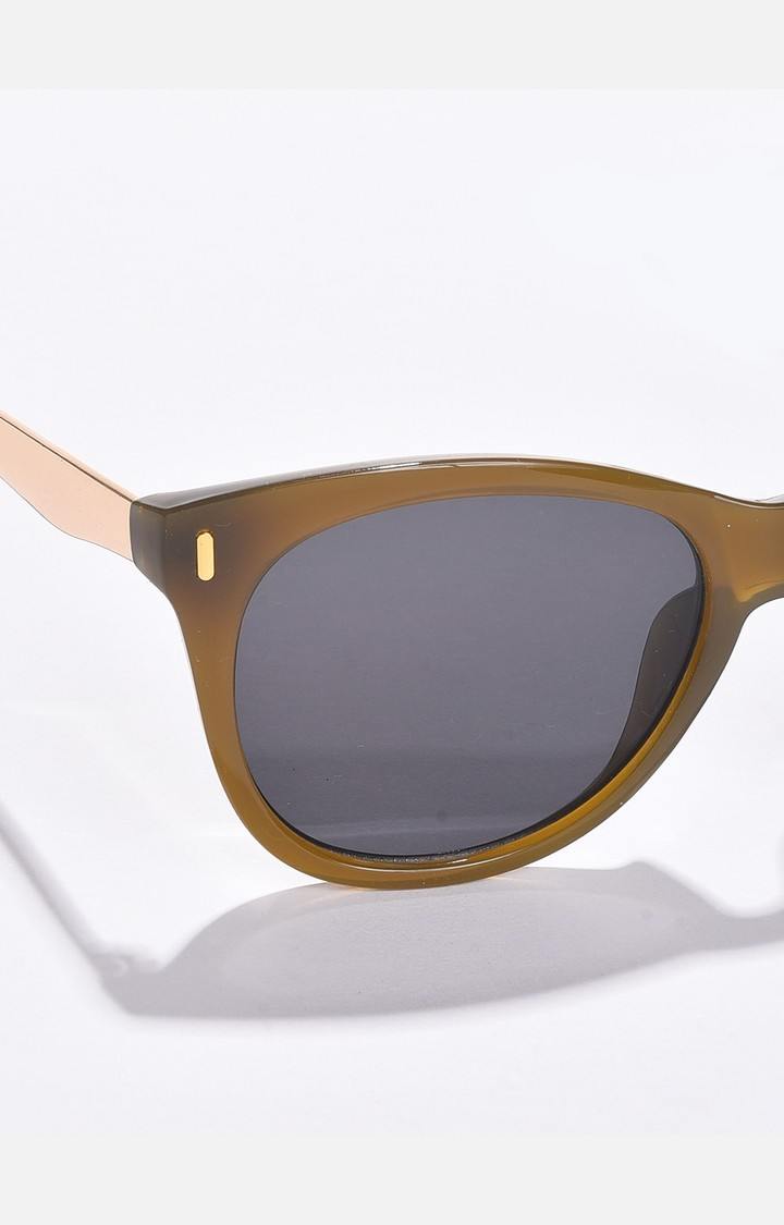 Haute Sauce By Campus Sutra Women Black Lens & Green Butterfly Sunglasses With Uv Protected Lens
