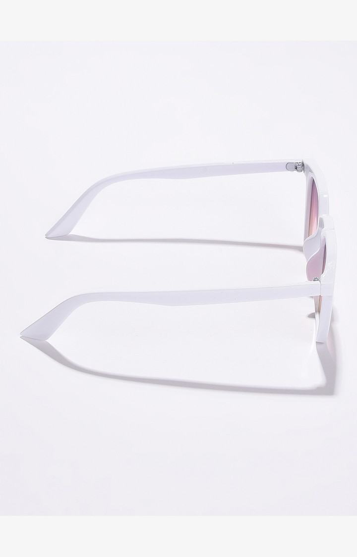 Haute Sauce By Campus Sutra Women Purple Lens & White Wayfarer Sunglasses Ss22_Hssg1136