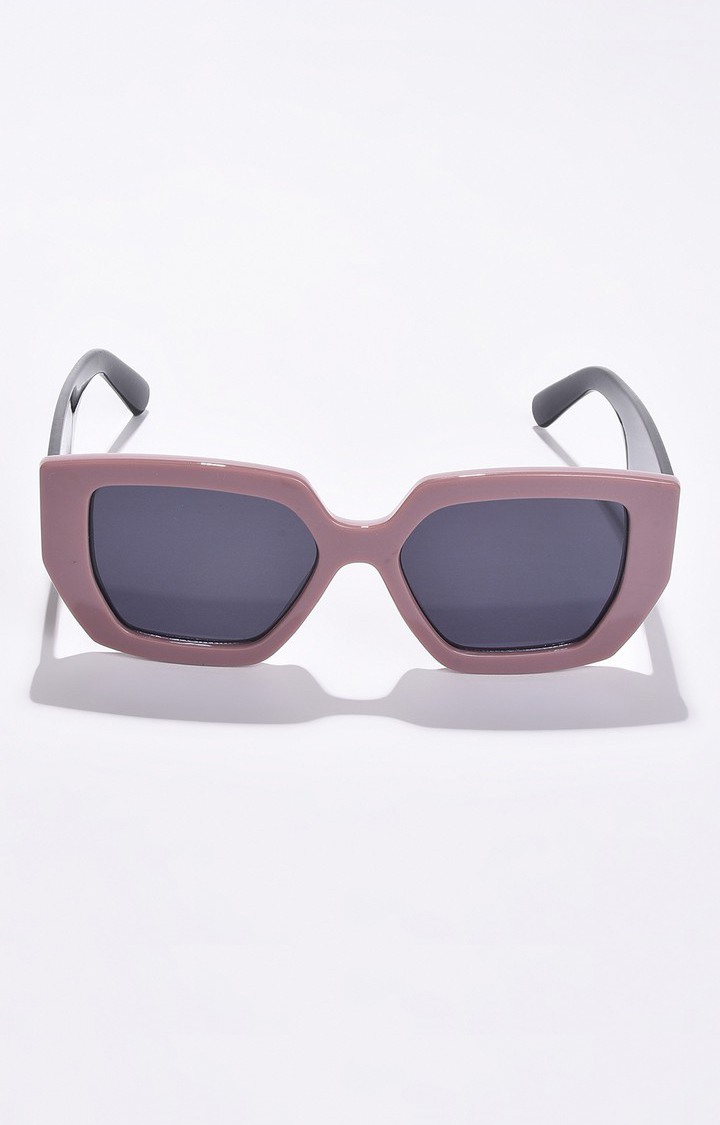 Haute Sauce By Campus Sutra Women Black Lens & Brown Wayfarer Sunglasses Ss22_Hssg1142