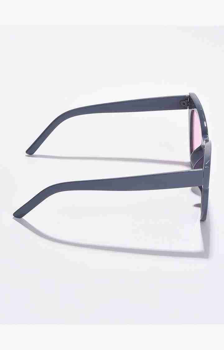 Haute Sauce By Campus Sutra Women Pink Lens & Black Cateye Sunglasses With Polarised Lens