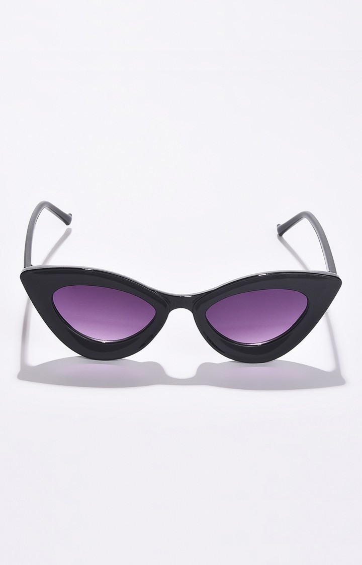 Haute Sauce By Campus Sutra Women Purple Lens & Black Cateye Sunglass Ss22_Hssg1153