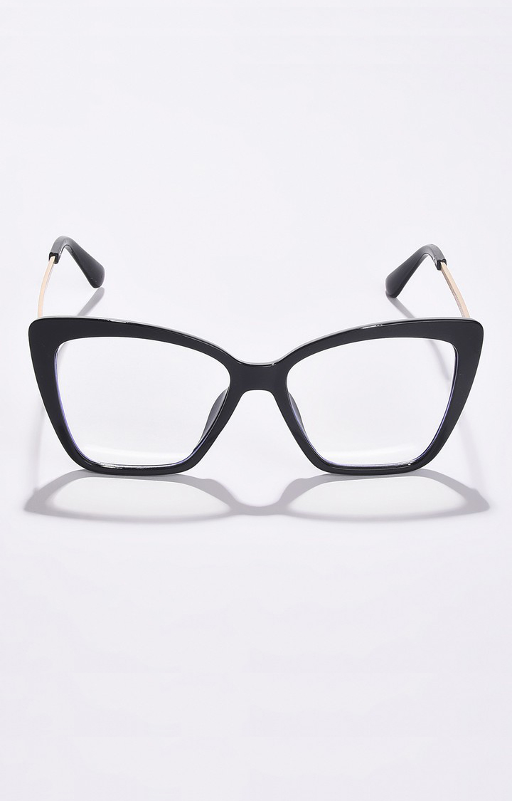 Haute Sauce By Campus Sutra Women Clear Lens & Gold-Toned Butterfly Sunglasses With Polarised Lens
