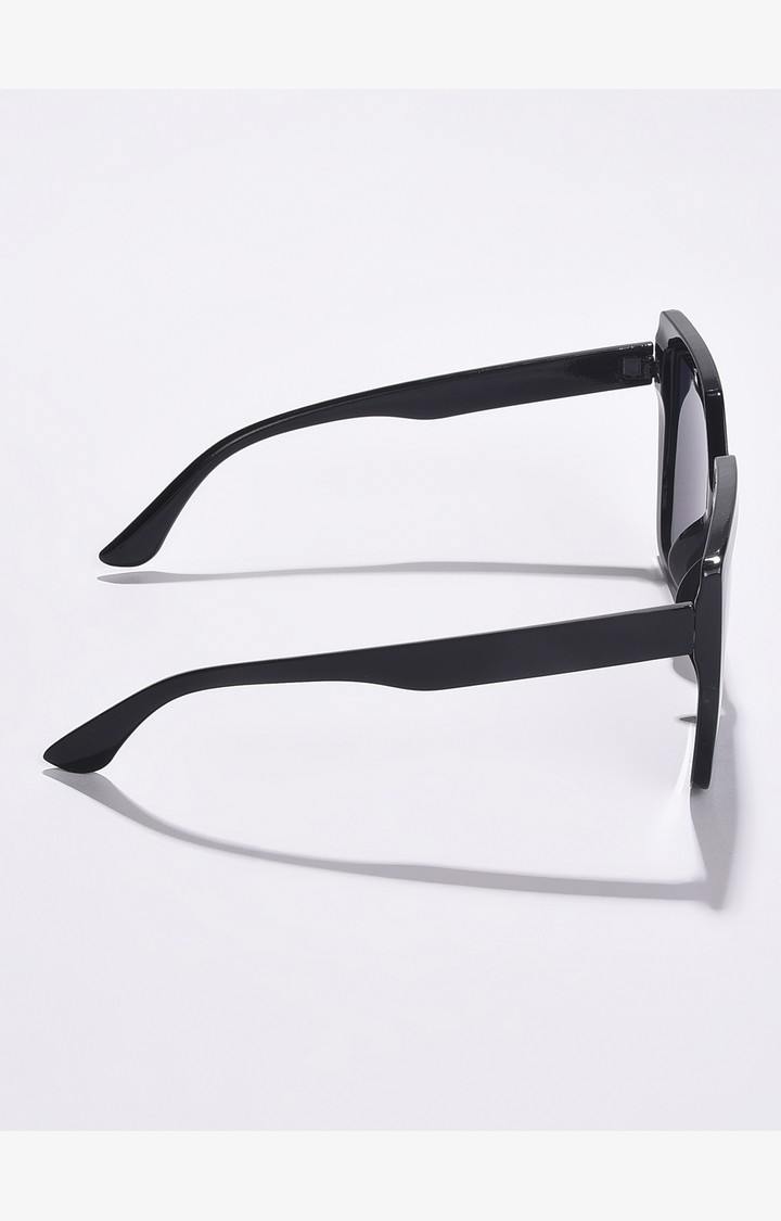 Haute Sauce By Campus Sutra Women Grey Lens & Black Oversized Sunglasses With Uv Protected Lens