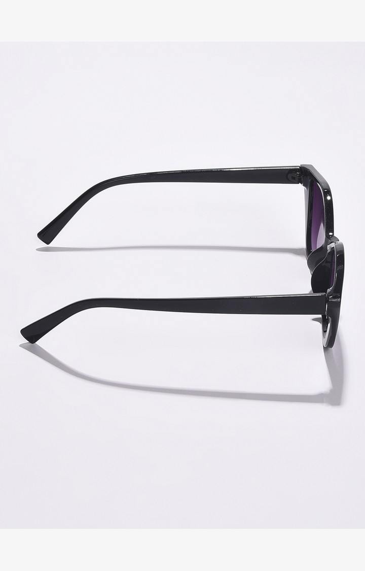 Haute Sauce By Campus Sutra Women Purple Lens & Black Cateye Sunglasses With Uv Protected Lens