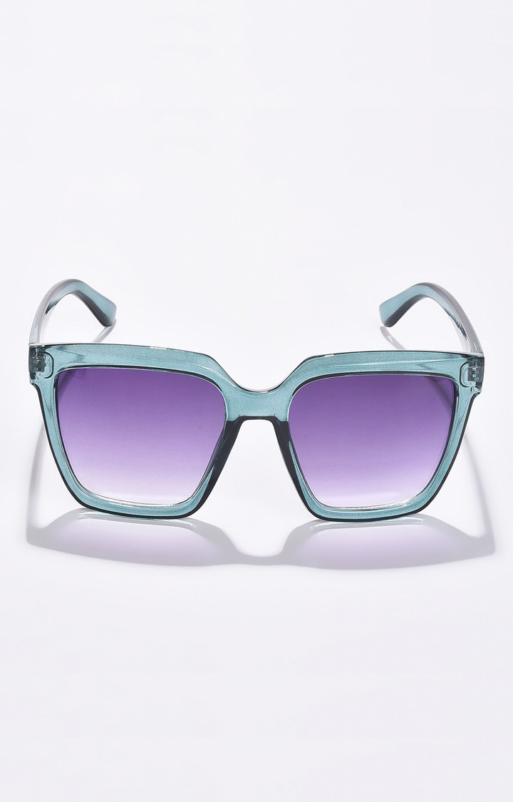 Haute Sauce By Campus Sutra Women Purple Lens & Green Wayfarer Sunglass Ss22_Hssg1178