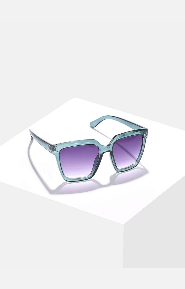 Haute Sauce By Campus Sutra Women Purple Lens & Green Wayfarer Sunglass Ss22_Hssg1178