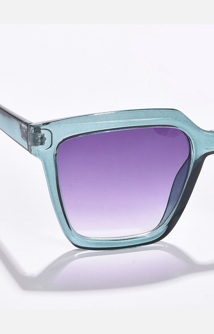 Haute Sauce By Campus Sutra Women Purple Lens & Green Wayfarer Sunglass Ss22_Hssg1178