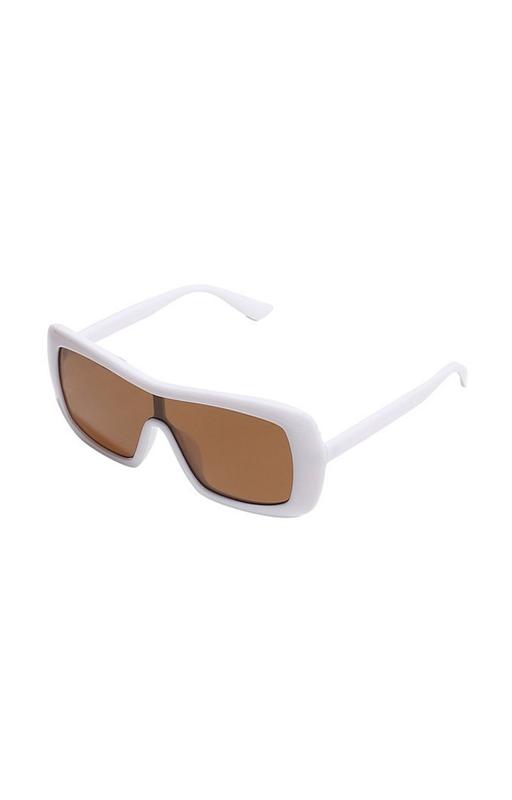 Haute Sauce By Campus Sutra Women Brown Lens & White Wayfarer Sunglasses Ss22_Hssg1185