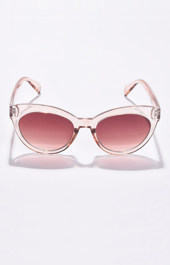 Haute Sauce By Campus Sutra Women Brown Lens & Beige Cateye Sunglasses Ss22_Hssg1196