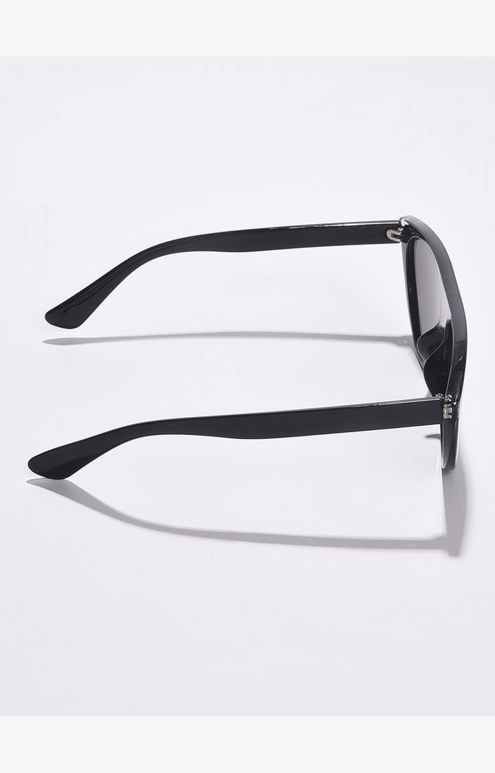 Haute Sauce By Campus Sutra Women Grey Lens & Black Cateye Sunglasses With Uv Protected Lens